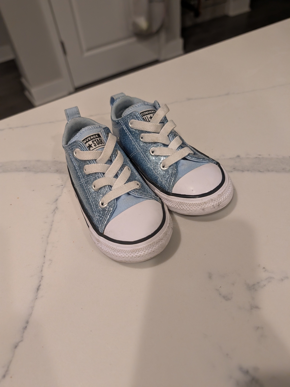 Converse Kids Sky Blue Low Top Sneakers